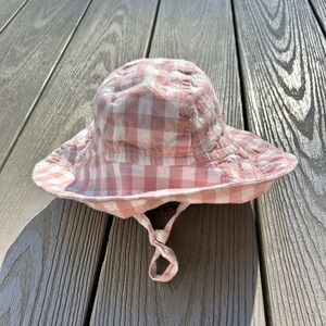 Pehr pink gingham sun hat